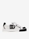 Dolce & Gabbana Logo Leather Sneakers In White