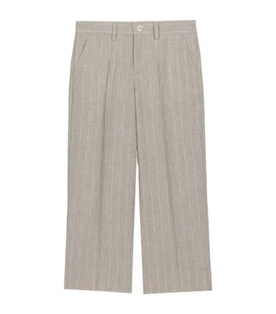 Dolce & Gabbana Kids Linen Striped Trousers (8-12+ Years) In Multi