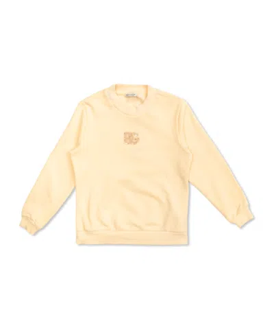 Dolce & Gabbana Babies' Dolce  Gabbana Kids Logo-embroidered Crew Neck Sweatshirt In Multi