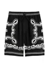 Dolce & Gabbana Black Shorts For Boy With Logo In Black