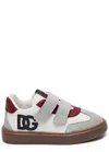 Dolce & Gabbana Leather-trimmed Sneakers In White