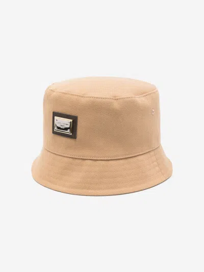 Dolce & Gabbana Kids Plaque Logo Bucket Hat
