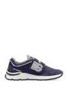 Dolce & Gabbana Logo-embroidered Suede And Mesh Low-top Trainers Blue
