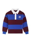 Dolce & Gabbana Kids Striped Cotton Polo Shirt (2-6 Years) In Blue