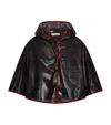 Dolce & Gabbana Check-print Cape Coat In Multi