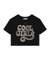 Dolce & Gabbana Dolce  Gabbana Kids Terry-effect Interlock T-shirt In Black