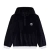 Dolce & Gabbana Logo-embroidered Velvet Hoodie In Multi