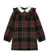 Dolce & Gabbana Wool-blend Tartan Dress (8-12 Years) In Multi