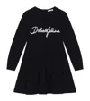 Dolce & Gabbana Embroidered Logo Dress In Multi