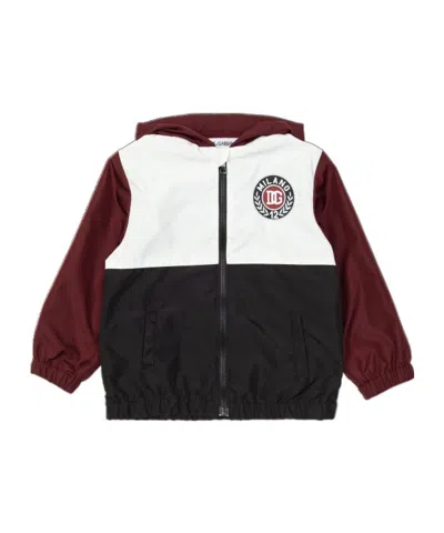 Dolce & Gabbana Dolce  Gabbana Kids Zipped Hooded Jacket In Brown