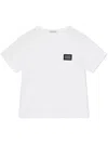 Dolce & Gabbana Logo Patch Crewneck T-shirt In White