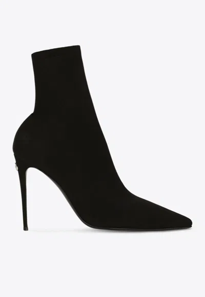 DOLCE & GABBANA KIM 105 SOCK ANKLE BOOTS