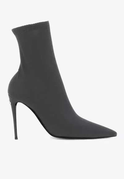 DOLCE & GABBANA KIM 105 SOCK ANKLE BOOTS
