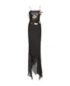 Dolce & Gabbana Kim Dolcegabbana Appliqué Detail Contrasting-panel Dress In Black