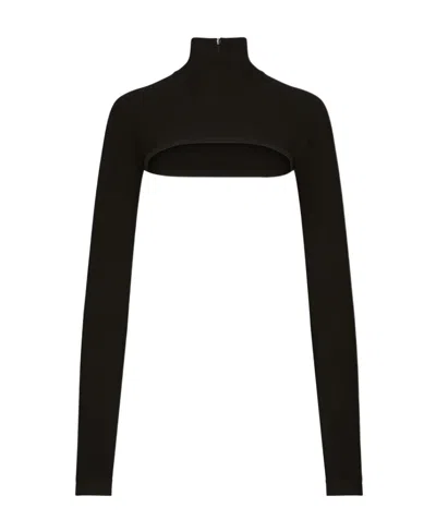 DOLCE & GABBANA DOLCE  GABBANA X KIM TURTLE-NECK SHRUG
