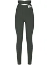 Dolce & Gabbana Kim Dolce&gabbana Crossover-strap Leggings In Black