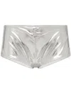 Dolce & Gabbana Metallic Mid-rise Briefs In Silver