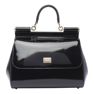 Dolce & Gabbana Kim Dolce&gabbana Large Sicily Handbag In Black