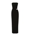 Dolce & Gabbana Kim Dolcegabbana Number-patch Bandeau Dress In Black