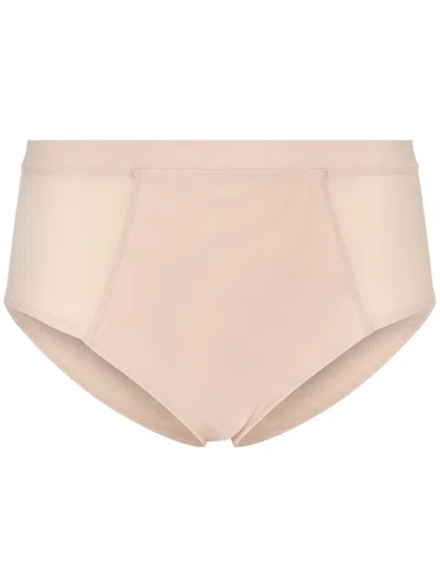 Dolce & Gabbana Mesh-panelled Mid-rise Briefs In Neutrals