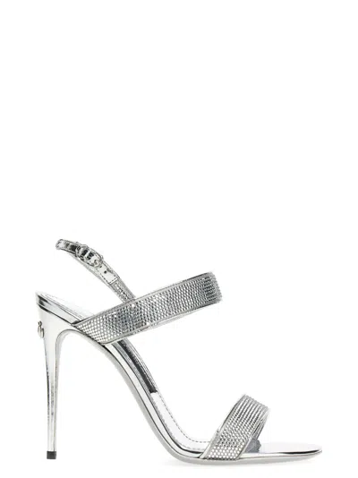 Dolce & Gabbana Kim Dolce &gabbana Sandals In Silver