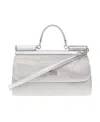 Dolce & Gabbana Kim Dolcegabbana Sicily Metallic Bag In White