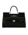 Dolce & Gabbana Kim Dolcegabbana Sicily Patent Bag In Black
