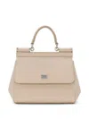 Dolce & Gabbana Kim Dolce&gabbana Small Sicily Top-handle Bag In Neutrals