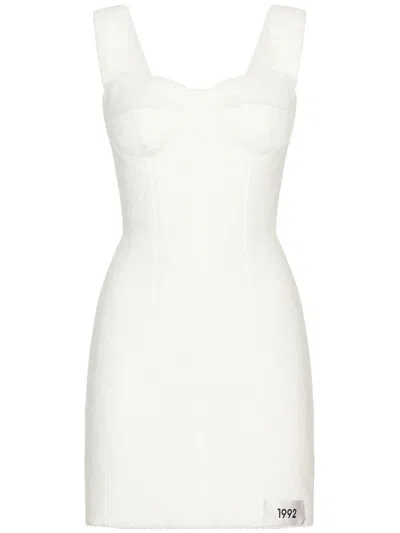 Dolce & Gabbana Minikleid Mit Nummern-patch In White