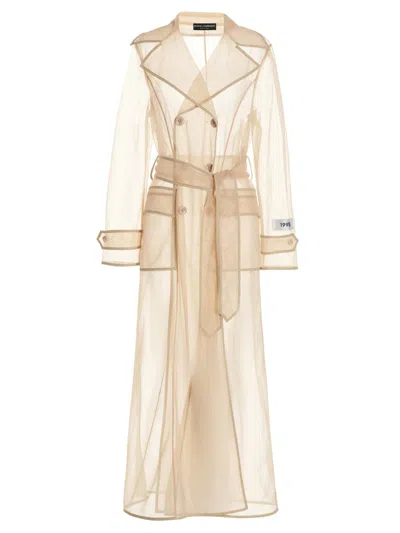 Dolce & Gabbana Trench Kim Dolce&gabbana In Beige