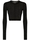 Dolce & Gabbana Logo Long-sleeved T-shirt In Black