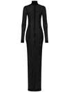 Dolce & Gabbana Kleid Mit Stehkragen In Black