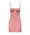 Dolce & Gabbana Dolce  Gabbana Kim Number-patch Sleeveless Mini Dress In Pink