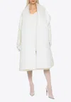 Dolce & Gabbana Kim Oversized Terrycloth Coat In White