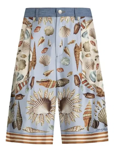 Dolce & Gabbana Cotton-silk Bermuda Shorts