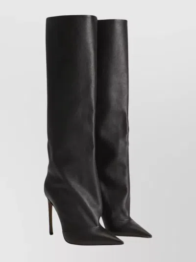 DOLCE & GABBANA LEATHER KNEE-HIGH BOOTS