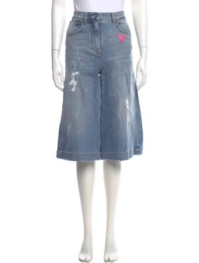 Pre-owned Dolce & Gabbana Knee-length Shorts In Blue
