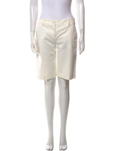 Pre-owned Dolce & Gabbana Knee-length Shorts In White