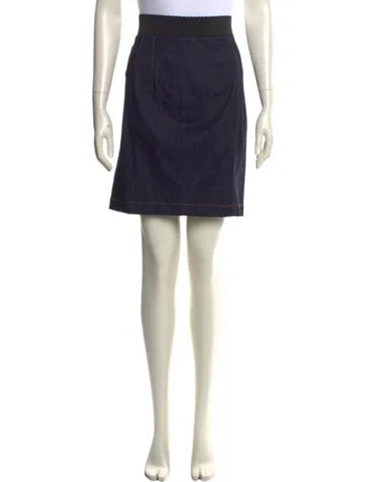 Pre-owned Dolce & Gabbana Knee-length Skirt In Gray