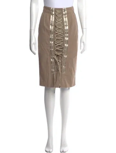 Pre-owned Dolce & Gabbana Knee-length Skirt In Neutral