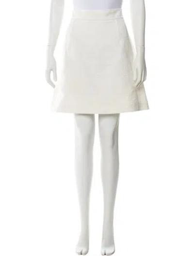 Pre-owned Dolce & Gabbana Knee-length Skirt In White