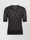Dolce & Gabbana Knit Crew Neck T-shirt In Black