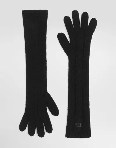Dolce & Gabbana Gants En Maille In Black