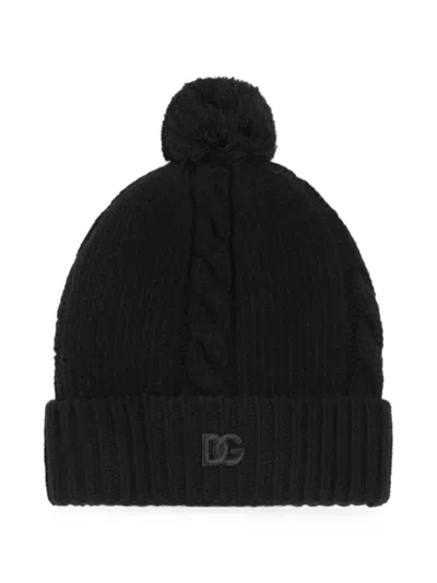 Dolce & Gabbana Knit Hat In Black