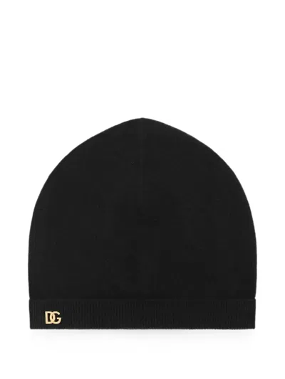 Dolce & Gabbana Knit Hat In Black