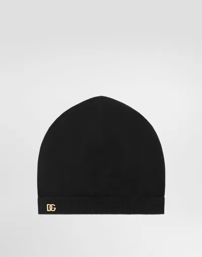 Dolce & Gabbana Knit Hat In Black