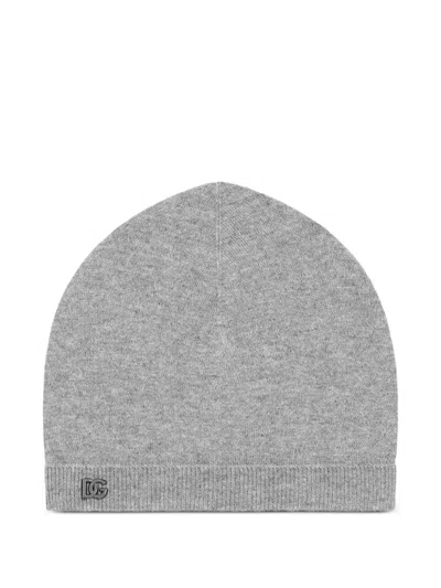 Dolce & Gabbana Knit Hat In Gray