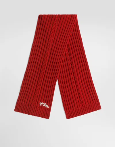 Dolce & Gabbana Kids' Knit Scarf In Red