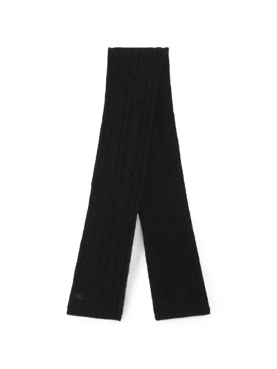 Dolce & Gabbana Knit Scarf In Black