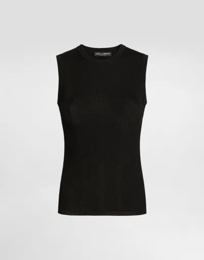 Dolce & Gabbana Knit Top In Black